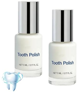 SmileFitPro Zahnpolitur, kosmetische Zahnaufhellungsflüssigkeit, Nagellack zum Auftragen für sofort weißes Lächeln, schnell trocknende Formel, sanft und sicher, Aufheller für empfindliche (2PCS)