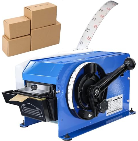 Vattenaktiverad tejpdispenser, halvautomatiska kraftskärare, justerbar längd 10-100 cm, bredd 2-10 cm, arbetsbesparande handtag för effektiv förpackning
