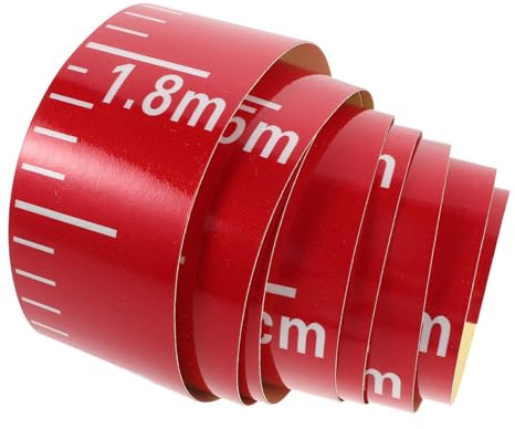 AMUSLESUR Self-Adhesive Water Level Gauge Tape for Plastic Containers and Agricultural Irrigation Tanks, Waterproof PVC Reflective Level Scale Sticker, Conforms to Curved Surfaces