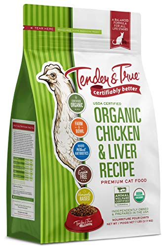 Tender & True Organic Chicken & Liver Recipe Cat Food, 7 lb