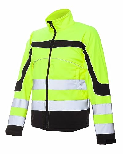Urgent Arbeitsjacke Softshell Wasserdicht Winterjacke Warnjacke (Soft-URGNEO-GELB) (2XL)