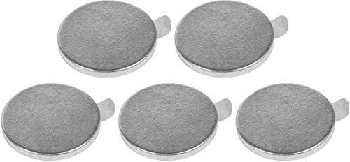 Connex Neodym-Scheibenmagnet - Ø 20 x 2 mm - Selbstklebend - 5 Stück im praktischen Set - Extra starker Magnet - 2 kg Haftkraft - Für Haushalt & Werkstatt / Powermagnet / Klebemagnet / DY7100027
