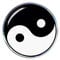 4R Quattroerre.it 14111 3D Aufkleber Yin-Yang, 48 x 48 mm