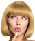 Bob Perücke Wig Cabaret Pagenkopf Pagen Charleston Perücken für Karneval/Fasching & Motto Party - 13 FARBEN (Blond.)