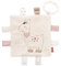 Fehn 058178 Knistertuch Lama mit Ring – Activity-Rascheltuch zum Aufhängen – Für Babys und Kleinkinder ab 0+ Monaten – Maße: 16 x 16 cm