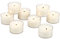 Stonebriar Lot de 96 bougies chauffe-plat transparentes non parfumées sans fumée avec 8 heures de combustion prolongée, blanc