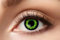 Eyecatcher 84063141-627 - Farbige Kontaktlinsen, 1 Paar, für 12 Monate, Grün, Karneval, Fasching, Halloween