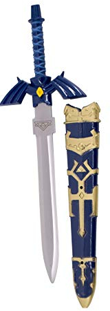 KOSxBO® Zelda Messer mit Scheide - Brieföffner Schwert - kleines Schwert - Schwertminiatur - Schreibtisch Gadget - Paper Knife - Messer festehende Klinge