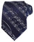 thb Richter Krawatte/Necktie mit Musiknoten Notenschlüsse für Musikveranstaltungen/Chor/Musiker (Krawatte - Navy)