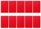 Aluminium Visitenkarte Blanko Eloxiert Plaque Platte Dünn zum Gravieren Diy Handwerk 50 Stücke 0 2Mm (Rot)