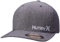 Hurley Men's Baseball Cap - Corp Stretch Fitted Hat, Size Small-Medium, Light Grey