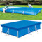 Artfeel 400x211x81cm Copertura per Piscina Rettangolare,Copertura Antipolvere Antipioggia Telone Blu per Piscina,Copertura Impermeabile Antivento per Piscina Telaio Rettangolare Fuori Terras
