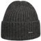 Stetson Varnell Kaschmirmütze Damen/Herren One Size (ca. 55-61 cm) - 100% Kaschmir - Wintermütze - Breiter Umschlagrand - Kuschelig warm - Länge 22 cm - Strickmütze Herbst/Winter anthrazit One Size