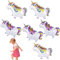 FORMIZON 6 Stück Tier Walking Luftballons, Luftballon Laufendes Haustier Einhorn, 3D Einhorn Folienballon, Haustiere Air Walker Ballons für Kinder Geschenk Geburtstag Party Dekoration Spielzeug
