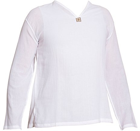 PANASIAM Shirt, 'K', NoButton, White, XL, longsl.