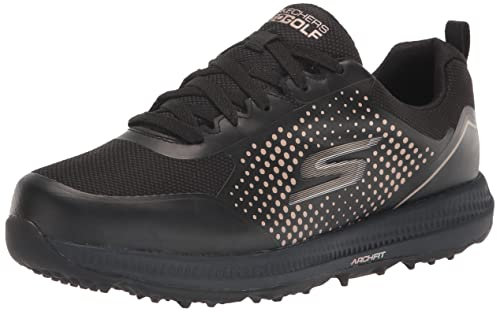 Skechers Go Golf Elite 5 Women's Trainers, Black Rose Gold, 4.5 UK