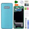 XFU Akkudeckel Backcover Glas für Samsung Galaxy S10e (G970F) Original Akkufachdeckel Reparatursatz(Prism Grün)