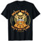 Metal And Beer Lover Metal Heavy Rock Music Skeleton Metal T-Shirt
