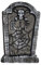 NEU Top-Halloween-Deko - Mini-Grabstein, grau, 20 x 13 cm