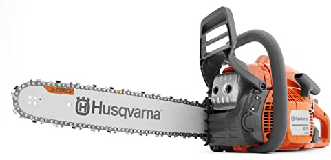 Husqvarna 435 Gas Chainsaw, 40-cc 2.2-HP, 2-Cycle X-Torq Engine, 16 Inch Chainsaw with Smart Start, For Wood Cutting and Tree Trimming, 970612116