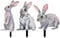 Cabilock 3PCS Edelrost Hase Gartenstecker Deko,osterdeko Outdoor gartenstecker rost osterdeko draußen gartenstecker osterdeko Garten für Garten Rasen Hof Ostern Deko Frühlingsdeko