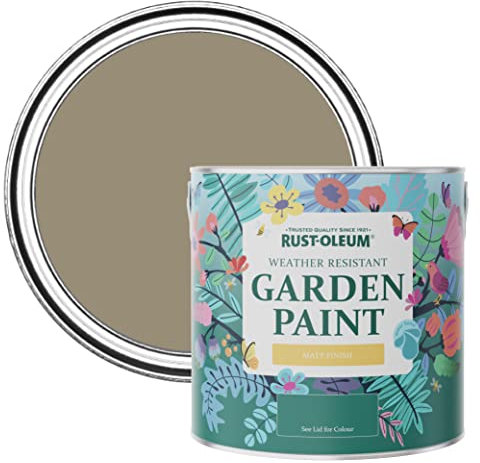 Rust-Oleum Brown Mould-Resistant Garden Paint In Matt Finish - Cafe Luxe 2.5L