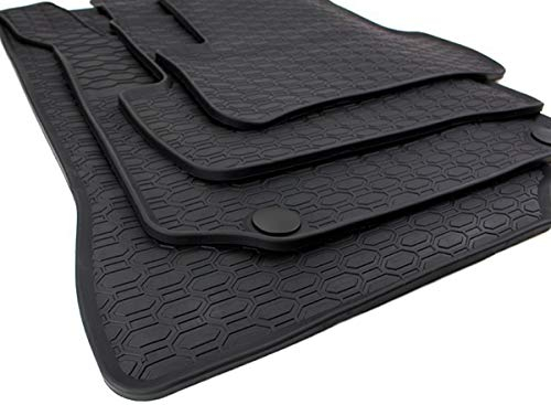 kfz-premiumteile24 Tappetini in gomma di alta qualità, compatibili con classe A W176 con classe B W246 CLA C117 GLA X156, tappetini per auto, in gomma, per tutte le stagioni, 100% su misura