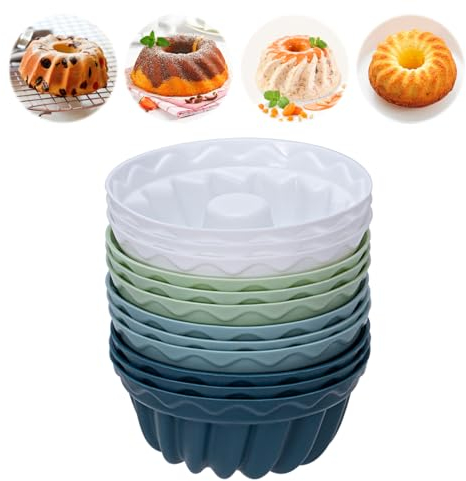 Set da 24 stampi per Gugelhupf in silicone - Stampi in silicone senza BPA per muffin e cupcakes (12)