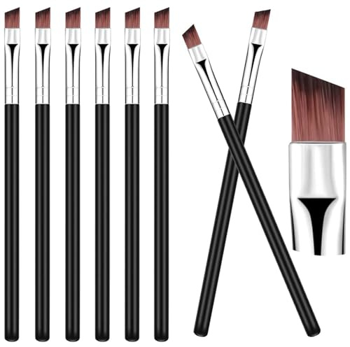 Make-Up Augenbrauenpinsel Lidschattenpinsel Set Multi-Funktions-Kosmetikpinsel Eyeliner-Pinsel Concealer-Pinsel Wimpernpinsel Augenbrauen-Schrägwinkelpinsel Lidschatten-Applikator (8 Stücke)