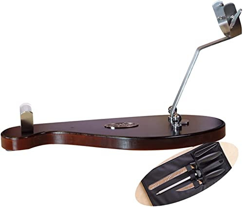 Hamstand España - Soporte especial para jamón de madera maciza, accesorios de acero inoxidable, soporte rectangular para jamón (color: A) (B)