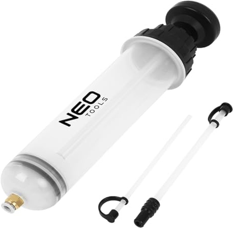 NEO TOOLS Thorstone Ölabsaugpumpe, Ölabsauger, Ölabsaugspritze | Ölabsaugpistole, Für Bremsflüssigkeit, Getriebeöle, Kühlmittel, Motor, 200ml/500ml/1500ml
