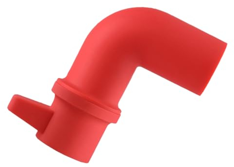ABOOFAN Silicone Steam Diverter Pressure Cooker Accessories Pressure Cooker Steam Diverter Steam Release Diverter Flexible Hose Silicone Tubing High Temperature Resistance Red