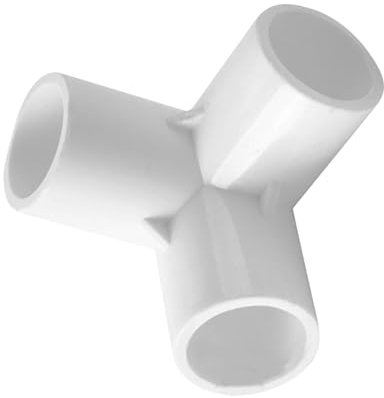 Raccordi a T in PVC,Connettore per raccordi per tubi in PVC - Raccordo per tubi in PVC Connettore per raccordi per mobili in PVC | Connettore adattatore per raccordi per tubi Connettore per raccordi p