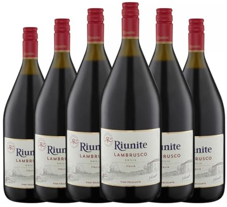 Riunite Rosso Lambrusco Emilia Romagna Botella Magnum 1,5 L Vino tinto (Caja de 6 Botella Magnum de 1,5 L)