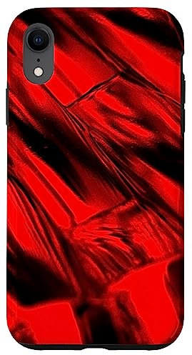 iPhone XR Red and Black Phone Case,Cool Red Phone Cases,Black and Red Case