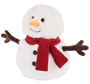 Warmies Snowman, Microwavable Slighly Scented with French Lavender, Chill in a Freezer for Cooling Relief, Cuddly Soft Warmer