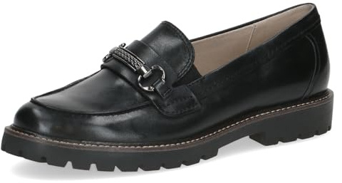 Caprice Damen Slipper aus Leder mit Zierschnalle