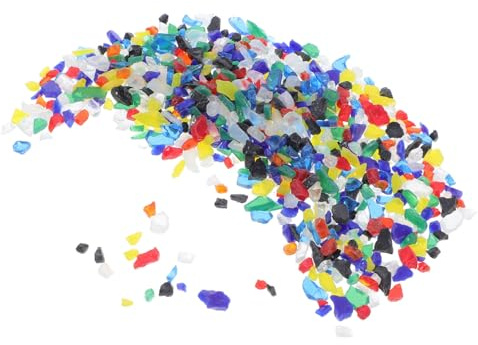 SEWOART Microwave Kiln Friendly Fused Glass Kits for DIY Crafts Decorative Blocks Glass Pieces