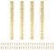 PATIKIL 12x1.2 Inch Piano Hinge,4 Pcs 304 Stainless Steel Continuous Hinge with Holes for Piano Gate Door Wooden Storage Box Cabinet Boat,Gold