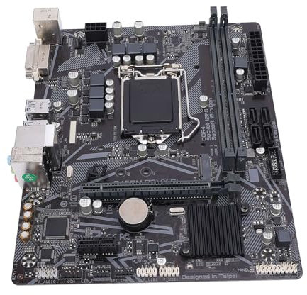 Bewinner DDR4 M ATX Desktop-PC-Motherboard, Kompatibel mit CPUs der 10. Generation, Onboard Realtek GbE LAN für CPU der 10. Generation, 64GB DDR4-Speicher, DVI-Schnitts Telle, PCI E 3.0