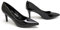 Womens Low Heels Court Shoes Ladies Pointed Toe Office Work Mid Heel Pumps Wedding Shoes for Women UK, Black Patent-6