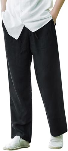 EODJXIO Pantaloni Uomo Estivi Eleganti Trekking Bambino Invernali Salopette Lavoro Color Kaki Lino Cargo