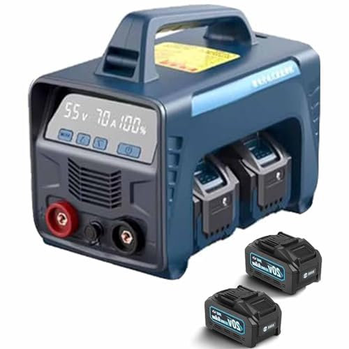 Saldatrice a Elettrodo a Batteria portatile 220 V, 160 A, MMA ad arco per principianti, con 4 batterie da 6,0 Ah, inverter IGBT, anti-incollamento ad arco ad avviamento a caldo