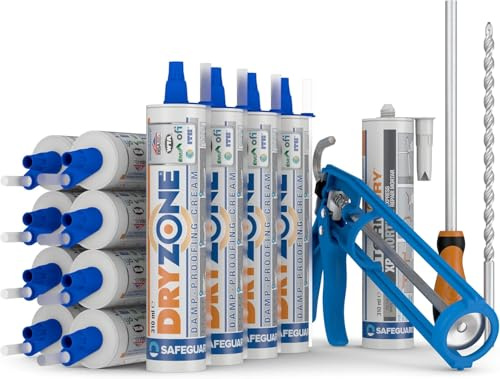 Dryzone Kit de Tratamiento Contra la Humedad por Capilaridad | 18 metros | Anti humedad efectivo | Aislamiento de Humedad
