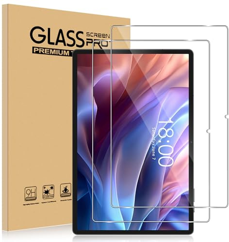 ELYCO Protection Écran en Verre Trempé pour TECLAST T65 MAX, 2 Pièces Film de Protection Écran, 9H Dureté Anti Rayures, Facile à Installer, HD Clair
