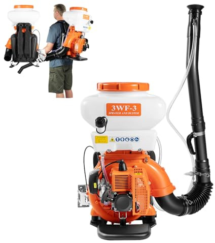 14L Benzin Motorspritze, 2130W 7500 U/min Rückensprühgerät, 2-Takt-Motor Gartenspritze, 41,5 cm³ Düngerspritze, Manueller Start Drucksprüher, für Pestizide, Desinfektionsmittel, wasserfestes Grundöl