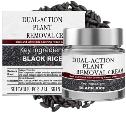 Schwarzes Reis Peeling Gel, Sanftes Gesichtspeeling & Mitesser Entferner mit Reis Serum, Straffende und faltenreduzierende Behandlung, Tägliche Reinigung, tiefenwirksame Pflege und Erneuerung (1, 50g)