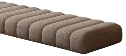 Generisch Bankauflage Bankkissen 120x40 100x40 80x40 160x40 40x40 4.5cm Dick Sitzkissen Bank Indoor Outdoor Abnehmbarem rutschfeste Sitzauflage Bank Gartenbankauflage Sitzpolster,Braun,40x200cm