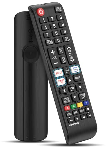 Smart Samsung Remote For All Samsung Tv Led Qled Uhd Frame Curved Solar Hdtv 3D 4K 8K Smart TVs, Universal Samsung Tv Remote with Netflix, Prime Video, Rakuten Tv Buttons