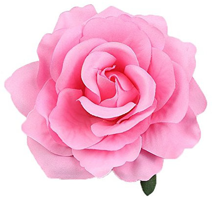 Dreamlily Rose Blume Haarspange Flamenco Tänzerin Pin up Blume Brosche BC10, Helles Pink, 1 Count (Pack of 1)